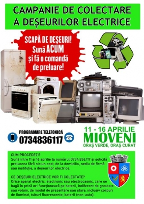 Campanie de colectare a deșeurilor electrice la Mioveni