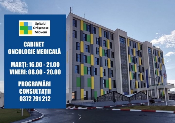 Cabinet de oncologie medicală la Spitalul Orășenesc Mioveni