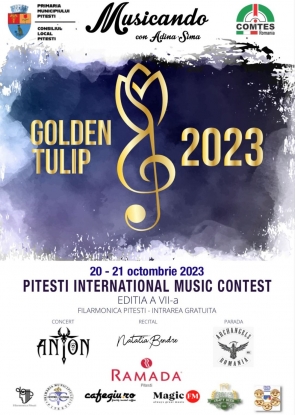 Golden Tulip - concurs internațional de muzică, pentru copii și tineri, la Pitești!
